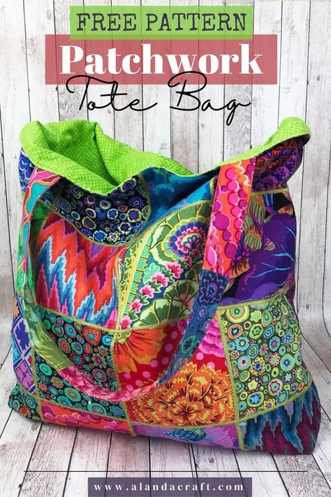 Mondo Bag Tutorial Free Pattern, Fabric Bags Pattern Free Sewing Projects, Charm Pack Tote Bag Pattern, Sew Shopping Bag, Charm Square Projects, Fat Quarter Tote Bag Free Pattern, Patchwork Tote Bags Free Pattern, Quilt Bags And Totes Patterns, Fabric Squares Projects