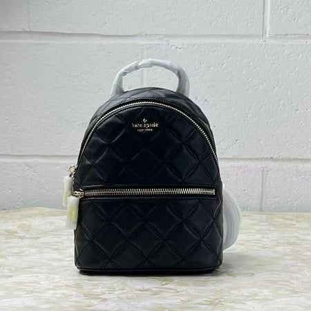 Kate Spade WKRU7075 natalia mini convertible backpack in black Size: one size.  Gender: female.  Age Group: adult. Minnie Mouse Backpack, Mesh Backpack, Mini Convertible, College Backpack, Black Leather Backpack, Convertible Backpack, Shoulder Backpack, Christmas Wish List, Kids Backpacks