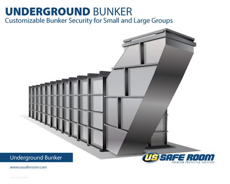 U.S. Safe Room | Customizable Underground Bunker Nuclear Shelter, Underground Bunkers, Bunker Home, Bunker Hill Monument, Doomsday Bunker, Military Bunkers, Underground Shelter, Bunker Gear, Fallout Shelter