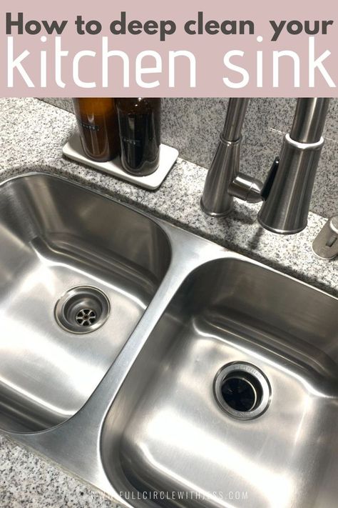 how to clean your kitchen sink Stainless Steel Sink Cleaner, Kitchen Sink Cleaner, Diy Sink, Sink Cleaner, Window Cleaning Tips, Hometalk Diy, Clean Kitchen Sink, Metal Sink, Remove Rust