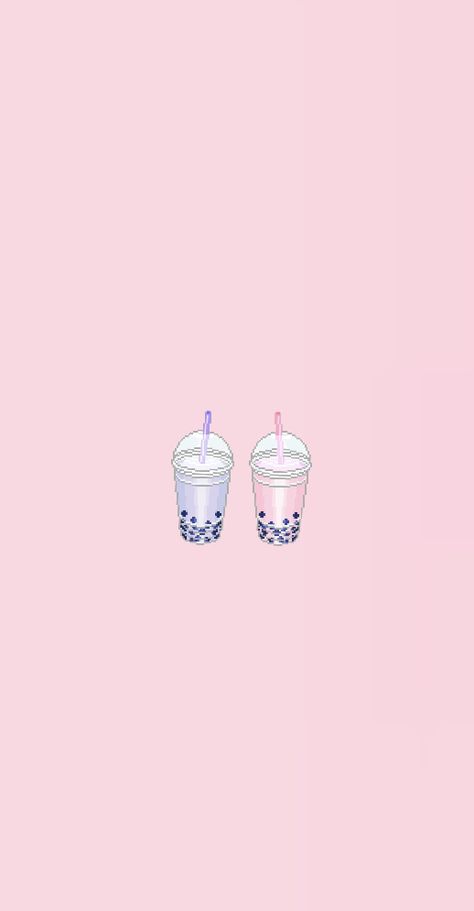 Taro Boba Wallpaper, Bubble Tea Wallpaper Aesthetic, Pink Boba Wallpaper, Boba Wallpapers Aesthetic, Bubble Tea Background, Boba Tea Aesthetic Wallpaper, Milk Tea Wallpaper Cute, Bubble Tea Wallpaper, Boba Wallpaper