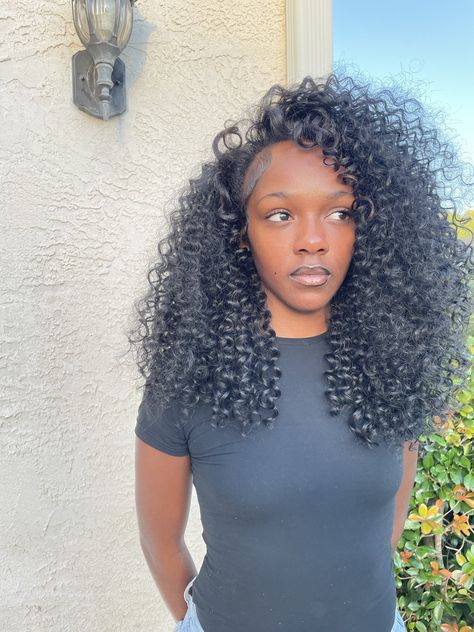 Synthetic Quick Weave Hairstyles, Short Flip Over Quick Weave, Curly Flip Over, Natural Quick Weave, Curly Quick Weave Styles, Versatile Quick Weave, Flip Over Quick Weave, Curly Quick Weave, Curly Hair Sew In