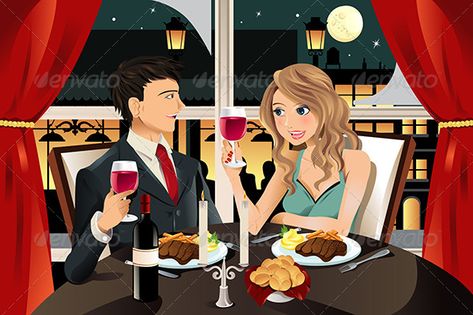 Couple In Restaurant, Couple Having Dinner, Upscale Restaurant, Image Couple, Hot Dog Stand, Best Piano, Piano Bar, Guitar Lessons For Beginners, People Having Fun