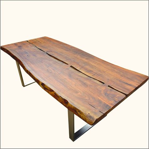 Large Rustic Dining Table, Live Edge Table Dining Rooms, Rustic Loft, Dining Table Rustic, Live Edge Dining Table, Large Dining Table, Table Inspiration, Live Edge Wood, Live Edge Table