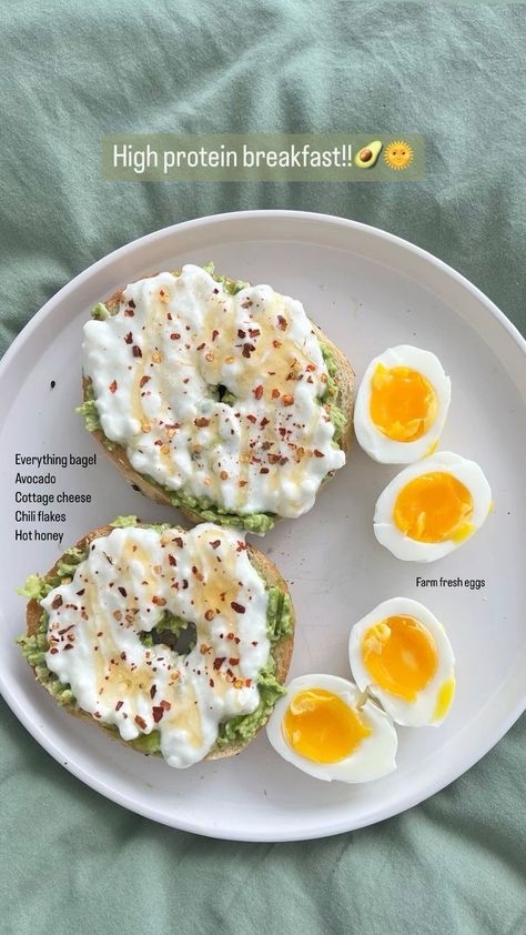 Meal Prep With High Protein, Healthy Late Night Meals, Breakfast With High Protein, Fitness Breakfast Ideas, High Protein Lunch Aesthetic, Easy College Breakfast, Hard Boiled Egg Meals, Easy Healthy High Protein Lunch, Late Breakfast Ideas