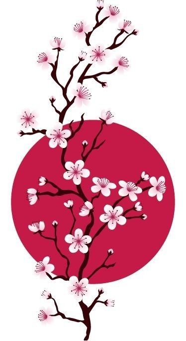 Cherry Blossom Drawing, Aluminum Foil Art, Cherry Blossom Painting, Sakura Art, Japanese Sakura, 타이포그래피 포스터 디자인, Cherry Blossom Art, Drawing Wallpaper, Sakura Flower