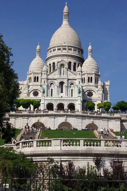 Basilica Sacre Coure.  Paris, France. This church was beyond amazing. Sacre Couer Paris Aesthetic, Monuments In France, Paris Churches Cathedrals, Paris Lamp, Europe Pics, Sacre Coure Paris, France Cathedrals, Paris In The Fall, Paris 2023