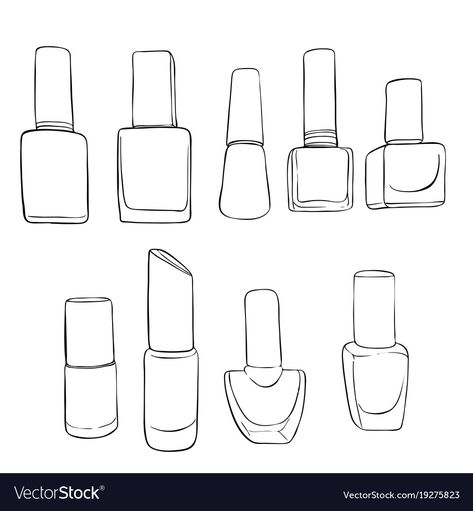 Nail Polish Tattoo, Paper Doll Printable Templates, Nail Polish Bottle, Bottle Drawing, Bottle Tattoo, Nail Drawing, Nail Polish Bottles, Up Tattoos, Popular Nails