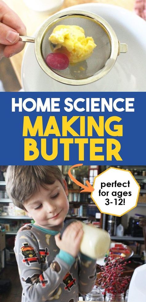 Butter From Heavy Cream, Summer Learning Activities, Diy Butter, Learning Activities For Kids, Early Science, Make Butter, Kids Milk, Kid Science, Science Experiments For Preschoolers