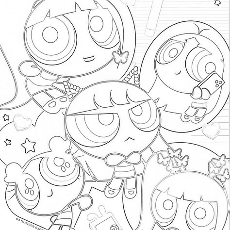 Aesthetic Coloring Sheets Easy, Kpop Coloring Pages, Graffiti Drawings, Kawaii Diy Crafts, Easy Graffiti, Easy Graffiti Drawings, Kpop Journal, Kawaii Diy, Puff Girl