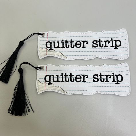 Mark your place with a funny bookmark!  Embroidered on faux leather with a black tassel.  Includes 1 bookmark. Measures about 7x 2.25 inches. Cricut Gift Ideas For Men, Funny Bookmark Ideas, Bookish Items To Sell, Bookmark Display Ideas, Diy Book Markers Ideas, Vinyl Bookmarks, Bookmark Sayings, Epoxy Bookmark, Bookmark For Men