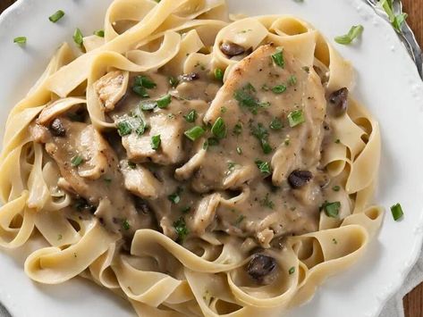 Marsala Chicken Fettuccine: Rich & Luxurious Italian Comfort | The Foodie Fix | NewsBreak Original Chicken Marsala Fettuccine, Chicken Mushroom Stroganoff, Chicken Fettuccine, Marsala Chicken Recipes, Mushroom Stroganoff, Bacon Soup, Chicken Mushroom, Breakfast Casseroles, Homemade Lasagna