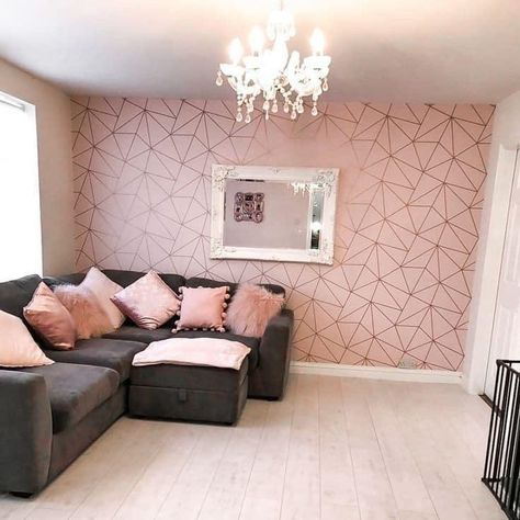 Room Decor Bedroom Rose Gold, Rose Gold Room Decor, Rose Gold Rooms, Gold Room Decor, Gold Living, Wallpaper Soft, Gold Rooms, Gold Living Room, Gold Bedroom