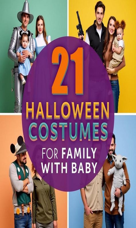 Get ready for a spooktacular Halloween with these 21 adorable family costume ideas featuring your little pumpkin! From classic themes like witches and ghosts to fun characters from your favorite movies, there’s something for everyone. Perfect for celebrating with your baby in tow, these costumes will ensure your family stands out at any Halloween party. Mix and match for maximum fun and creativity! #HalloweenCostumes #FamilyCostumes #BabyCostumes #Halloween2023 #SpookySeason Family Fancy Dress Ideas, Halloween Costume Ideas For Three, Tv Character Costumes, Halloween Party Mix, Halloween Costumes Family, Family Halloween Costume Ideas, Nursery Rhyme Characters, Family Costume Ideas, Cardboard Costume