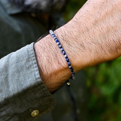 Blue Men's Rope Bracelet With Sodalite Gemstone

Stylish and durable rope bracelet with a genuine sodalite gemstone. Perfect for men of all ages.

#mensbracelet #ropebracelet #sodalite #gemstone https://whispers-in-the-wind.com/discover-the-latest-mens-accessory-trends-for-2024/?versace-gold-mens-41mm-fashion-sunglasses Sodalite Bracelet, Rope Bracelet Men, Conscious Lifestyle, Bracelet Inspired, Beading Inspiration, Versace Gold, Gems Bracelet, Blue Sodalite, July Birthstone Jewelry