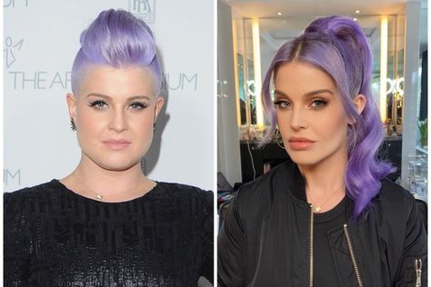 Kelly Osbourne Hair, Extreme Plastic Surgery, Celebrity Plastic Surgery, Kelly Osbourne, Extreme Hair, Lavender Hair, Beautiful Hair Color, Morning Post, South China