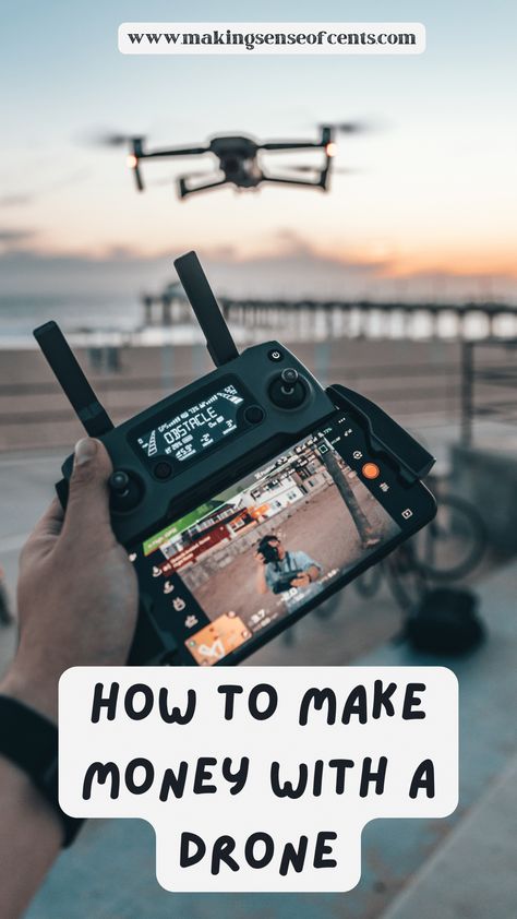 How To Make Money With A Drone. Want to learn how to make money with a drone? Here are 13 ways to make money with drones plus the best drone to make money with. Drone Business Ideas, Drone Surveying, Build Your Own Drone, Drone Business, Extra Money On The Side, Extra Income Ideas, Drone Design, Dji Drone, Drone Images