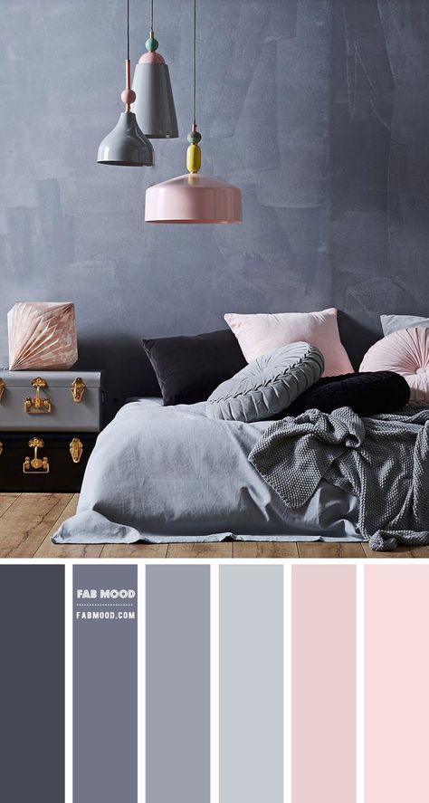 Blush and Grey Bedroom Colour Scheme Grey Colour Scheme Bedroom, Grey Bedroom Colors, Wedding Color Palettes, Themes Wedding, Bedroom Colour Palette, Colors Wedding, Grey Bedroom, Room Color Schemes, Bedroom Color Schemes