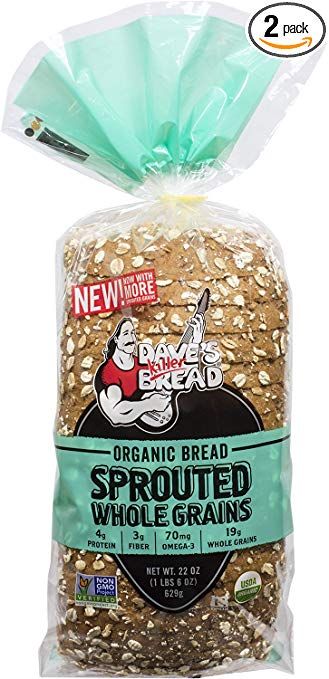 Sprouted Grain Bread, Sprouted Bread, Organic Bread, Metabolism Diet, Sprouted Grains, Oat Fiber, Grain Bread, Thm Recipes, Malted Barley