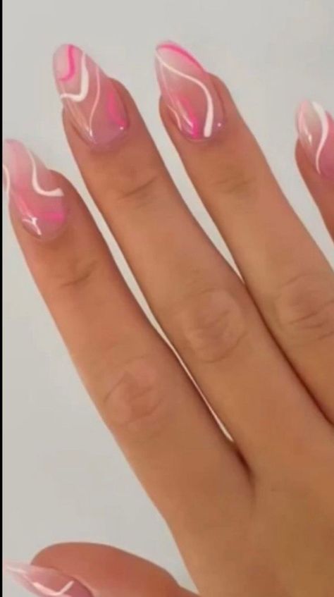 Rounded Acrylic Nails, Hoco Nails, Teen Nails, Light Pink Nails, Homecoming Nails Acrylic, Simple Gel Nails, Summery Nails, Cute Acrylic Nail Designs, Pretty Gel Nails