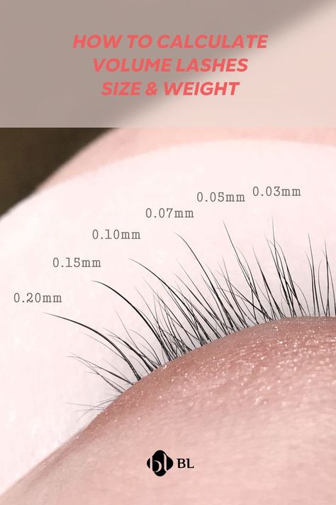 How to calculate Volume Lashes size & weight? Lash Thickness, Weight Chart, Weight Charts, Eyelash Extentions, Thicker Eyelashes, Lashes Beauty, Perfect Eyebrows, For Lash, Natural Health Remedies