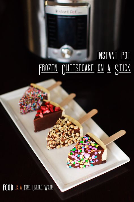 Cheesecake On A Stick Recipe, Cheesecake On A Stick, Vanilla Cheesecake Recipes, Frozen Cheesecake, Food On Sticks, Zucchini Cake, Freeze Dried Strawberries, Dried Strawberries, On A Stick