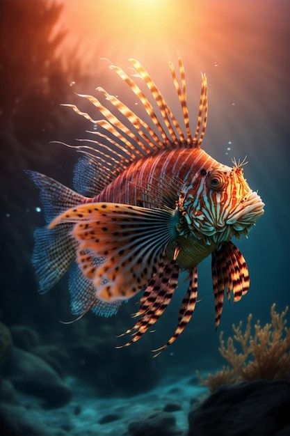 Close up of a fish in a body of water ge... | Premium Photo #Freepik #photo #scuba-diving #coral-reef #diving #ocean-life Ocean Creatures Art, Cool Sea Creatures, Coral Life, Sea Creatures Art, Fish Artwork, Underwater Painting, Sea Life Art, Underwater Art, Animal Portraits Art