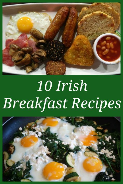 10 Irish Breakfast Recipes – Easy ideas for a traditional and authentic full St Patrick’s Day Breakfast Feast to celebrate the food of Ireland. Irish Breakfast Recipes, Irish Dinner Recipes, Easy Irish Recipes, Traditional Irish Breakfast, Breakfast Feast, Full Irish Breakfast, Irish Dinner, Irish Recipes Authentic, Irish Recipes Traditional