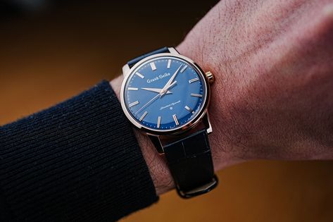 First Look: The 1960 Grand Seiko SBGW314 Hoshizukiyo Monochrome Watches, Grand Seiko, Skeleton Watches, Pilot Watch, Rose Gold Case, Seiko Watches, Fine Watches, Sports Watch, Gold Case