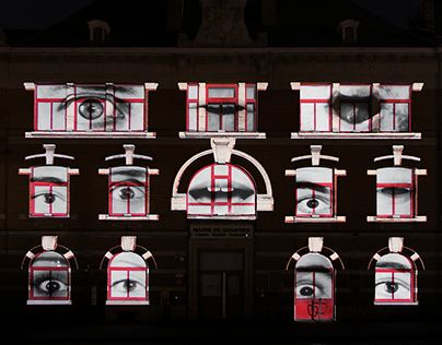 Videomapping project winner of the Lille Videomapping Contest 2019.  Theme: Art and Entertainment  Music: Fabio Volpi #videomapping #projectionart #windows #eyes #mouth #hands #facade Lille France, Projection Mapping, Entertainment Music, Sound Design, Town Hall, Art Videos, Art Style, The Neighbourhood, Table Settings