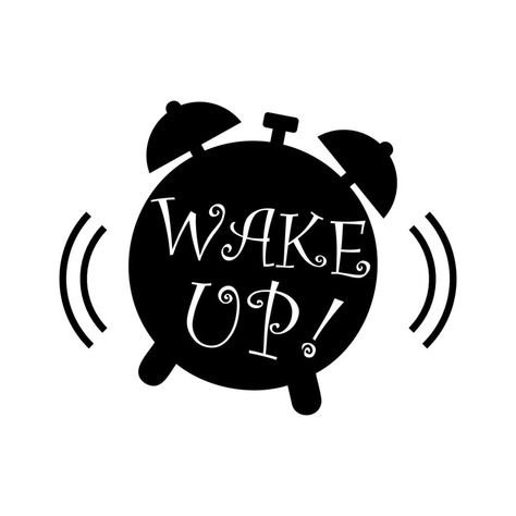 Wake up clock alarm concept. Watch Silhouette symbol. Good morning vector illustration on white background Alarm Background, Concept Watch, Clock Alarm, Wake Up, Vector Art, White Background, Good Morning, Vector Free, Vector Illustration