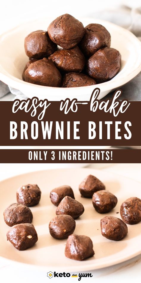 Let’s enjoy some guilt-free snacking with these Peanut Butter Chocolate No Bake Brownie Bites! Rich in flavor and packed with goodness, these no bake bites are made with a delicious combination of peanut butter and chocolate. They're easy to make, perfect for a satisfying treat on a keto journey, and ideal for a burst of energy during the day. No Bake Bites, No Bake Brownie Bites, Peanut Butter Brownie Bites, Chocolate No Bake, Brownie Bites Recipe, Keto Journey, Peanut Butter And Chocolate, Keto Brownies, No Bake Brownies