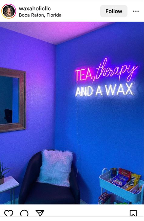 Waxing Neon Sign, Wax Studio Aesthetic, Wax Room Decor, Wax Suite, Waxing Aesthetic, Wax Business, Esthetics Business, Naked Cat, Wax Room