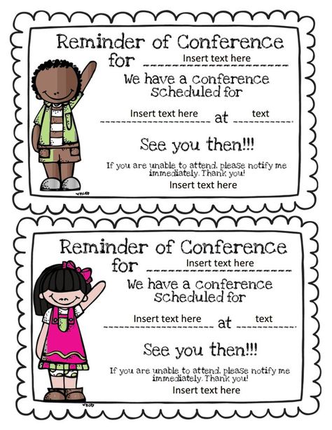 You Might be a First Grader...: Parent-Teacher Conferences Linky Conference Reminder, Parent Teacher Conference, Conference Forms, Parent Teacher Communication, Teacher Conferences, Parent Teacher Conferences, Parent Teacher, Kindergarten Fun, Fall Break