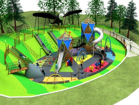 Kids Outdoor Playground Equipment for Park and School Kids Play Area Indoor, Children's Playground Equipment, Kids Outdoor Playground, Commercial Indoor Playground, Playgrounds Architecture, Cool Playgrounds, Playground Landscaping, School Playground Equipment, Commercial Playground Equipment