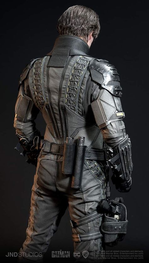 Batman Armor Concept, Drifter Batman, The Batman Suit, The Batman Costume, Young Bruce Wayne, Batman Robert Pattinson, Batman Redesign, Tactical Suit, Noir Detective