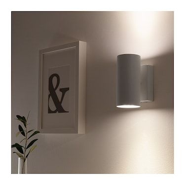 IKEA NYMÅNE wall up/downlighter, wired-in Light directed both upwards and downwards. Luminaire Ikea, Ikea Canada, Ikea Family, Direct Lighting, Wall Light Fixtures, Contemporary Lighting, Interior Design Projects, Led Lampe, Modern Lighting