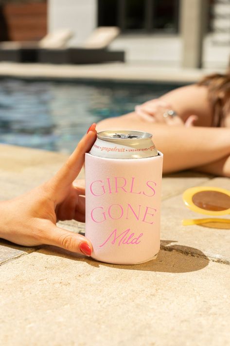 Our favorite Bach trend, Girls Gone Mild. These koozies are the perfect statement for you summer BBQ or fourth of July party.  This has to be our favorite product EVER. Keep those drinks cool with custom can coolers for the gals & guys of the bach, wedding, birthday & more! Perfect for any event you could ever think of ;)  ----🍻----- READ BEFORE PURCHASING!🤍 {Current processing times: 1-2 business days} + All koozies are a premium foam that are printed on, making sure they'll last you for all the parties to come. NO vinyl here! + All koozies are printed on one side. For double sided printing please reach out for pricing + There may be slight color variances of product & print due to different color coding on digital monitors + We're handmade! Each individual koozie is made my one of your Funny Koozies, Fourth Of July Party, Bachelorette Favors, Custom Koozies, Bachelorette Party Invitations, Bach Party, Summer Bbq, Can Coolers, July Party