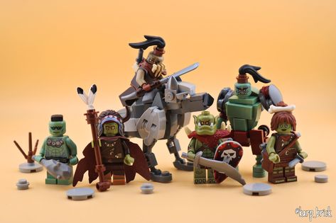 Lego - orcs minifigures | For the hord | Kamil Karpiński Karp_brick | Flickr Lego Castle Minifigures, Lego Medieval Minifigures, Lego Goat, Lego Fantasy Minifigures, Rare Lego Minifigures, Rampage Movie, Medieval Lego, Lego Dnd, Lego Warhammer