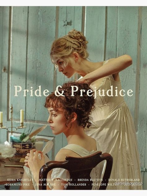 "Pride & Prejudice Movie Poster" Poster for Sale by danielalorenzo | Redbubble Pride & Prejudice Movie, Jena Malone, Pride And Prejudice 2005, Pride Prejudice, Judi Dench, Rosamund Pike, I Love Cinema, Keira Knightley, Film Posters