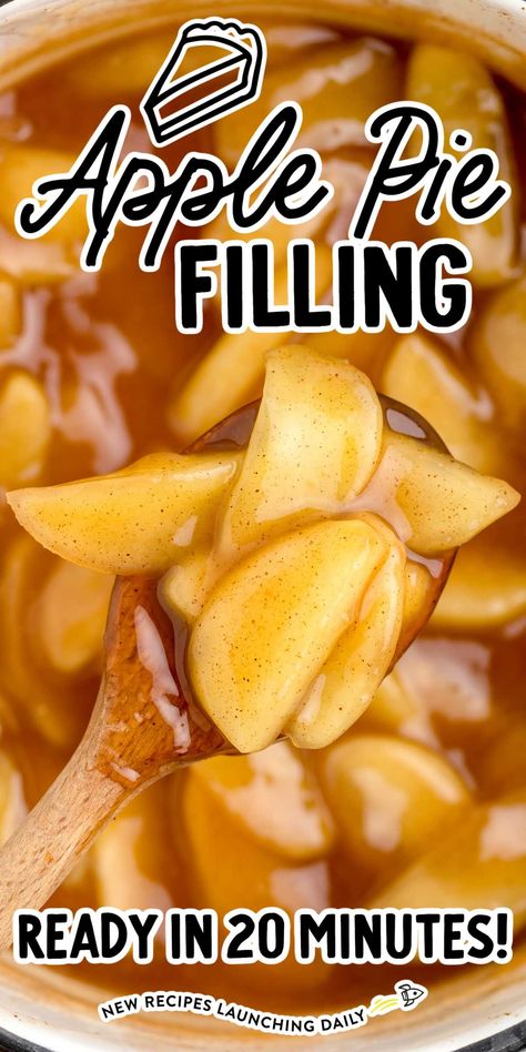 Apple Pie Filling Easy Apple Pie Filling, Apple Pie Filling Recipe, Apple Pie Recipe Homemade, Apple Pie Filling Recipes, Apple Pie Recipe Easy, Homemade Apple Pie Filling, Homemade Apple Pie, Best Apple Pie, Pie Filling Recipes