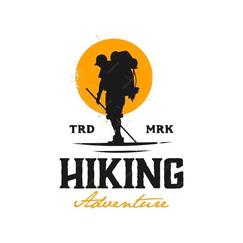 Premium Vector | Vintage logo hiking adventure template illustration Adventure Logos, Hiking Logo, Adventure Logo Design, Adventure Logo, Logo Idea, Tshirt Design Inspiration, Hiking Adventure, Pop Art Wallpaper, Logo Business