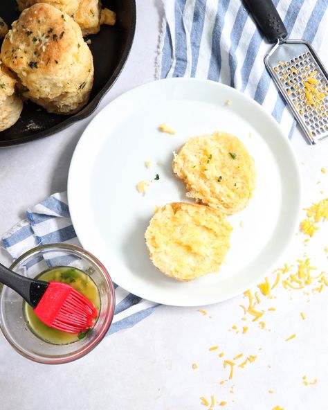 Garlic Chive Cheddar Biscuits - Kenneth Temple Kenneth Temple, Cheddar Biscuits Recipe, Garlic Cheddar Biscuits, Garlic Cheddar, Flaky Biscuits, Cheddar Biscuits, Garlic Chives, Biscuits Recipe, Buttermilk Biscuits