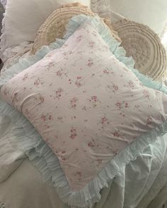 Coquette Pillow, Rachel Ashwell, Pretty Pillow, Sewing Pillows, Romantic Decor, Vintage Bed, Room Makeover Bedroom, Shabby Cottage, Dream Bedroom