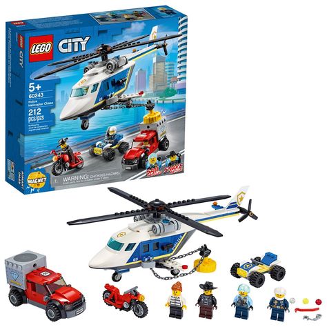 Buy LEGO 60243 City Police Helicopter Chase at Entertainment Earth. Mint Condition Guaranteed. FREE SHIPPING on eligible purchases. Shop now! #Affiliate, , #AD, #City, #LEGO, #Chase, #Helicopter, #Police Police Toys, Police Helicopter, Lego City Police, Lego Disney Princess, Construction Lego, Free Lego, Helicopter Toy, Lego Minecraft, Atv Quad