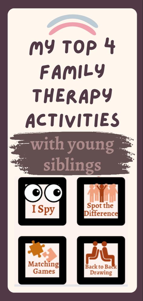 Family Therapy Activities, Family Therapy, Magazines For Kids, Can You Help, Therapy Activities, Matching Games, Brother Sister, Family Session, Teamwork