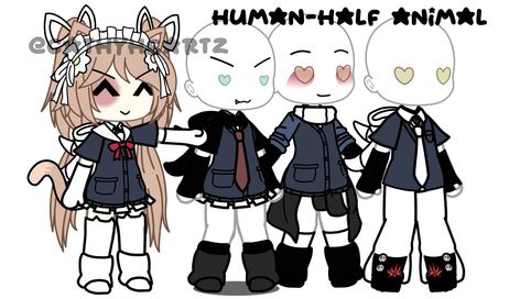 Gacha School Outfit, Gacha Life Outfits School Uniform, Gacha Life School Uniforms, Gacha Club School Uniform Ideas, Gacha Uniform Ideas, Gacha Life Uniform Ideas, Gacha School Uniform, Gacha Avatar, Gacha Life Sleep Outfits