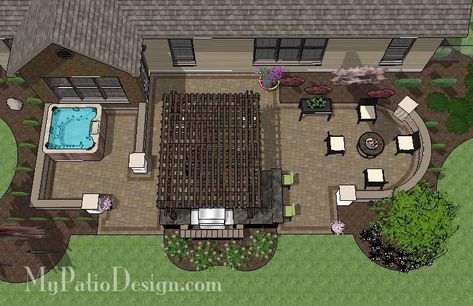 Outdoor Design Dreaming….Patios, Fire Pits Hot Tubs Oh My!