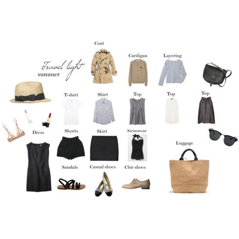 Geen titel Casual Vacation Outfits, Travel Capsule Wardrobe, Build A Wardrobe, Minimalist Wardrobe, Fashion Capsule, Travel Wardrobe, Wardrobe Basics, Vacation Outfits, Travel Outfit