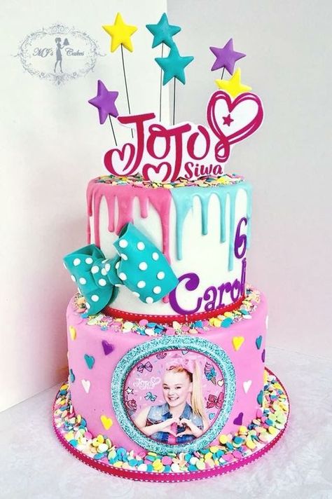 Jo Jo Siwa Cake - Jo Jo Siwa Party ideas Jojo Siwa Birthday Cake, Girly Party Ideas, 7th Birthday Cakes, Jojo Jojo, Rolls Royce Silver Shadow, Jojo Siwa Birthday, 10th Birthday Parties, Fantasias Halloween, 6th Birthday Parties